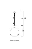 Globe Sarkıt Mat Pirinç Füme - 25 Cm - 2