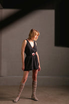 Siyah Katlı Bluz - 3