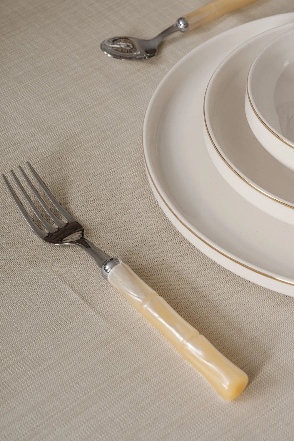 Plain Masa Örtüsü Bej 155x160 - 2