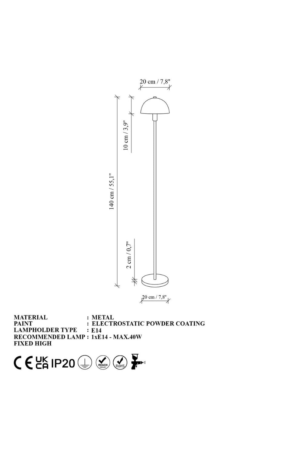 Hydrae 14815 Sıvama Lambader Aydınlatma - 6