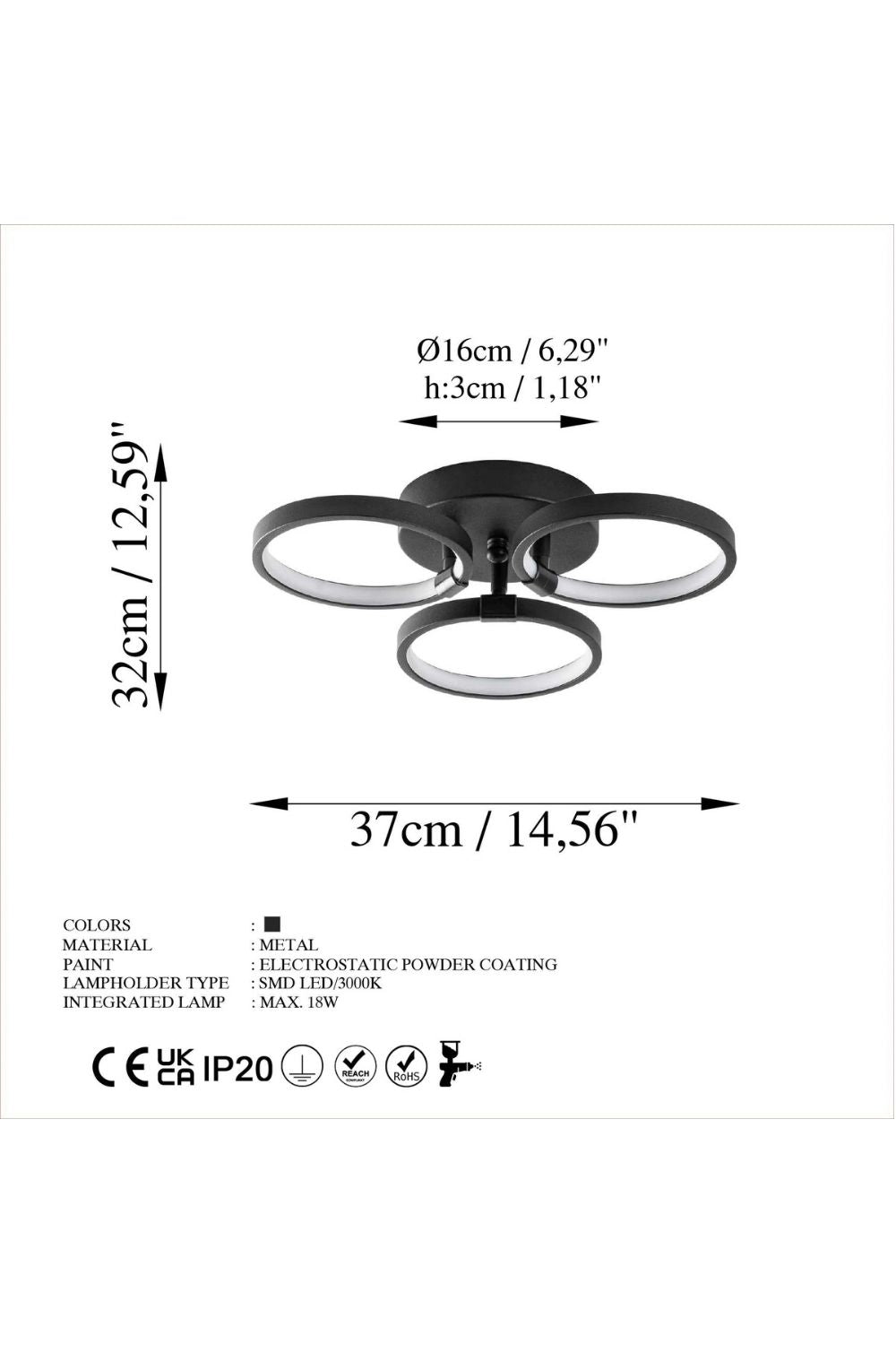 Irisara 13310 Led Plafonyer Aydınlatma - 6
