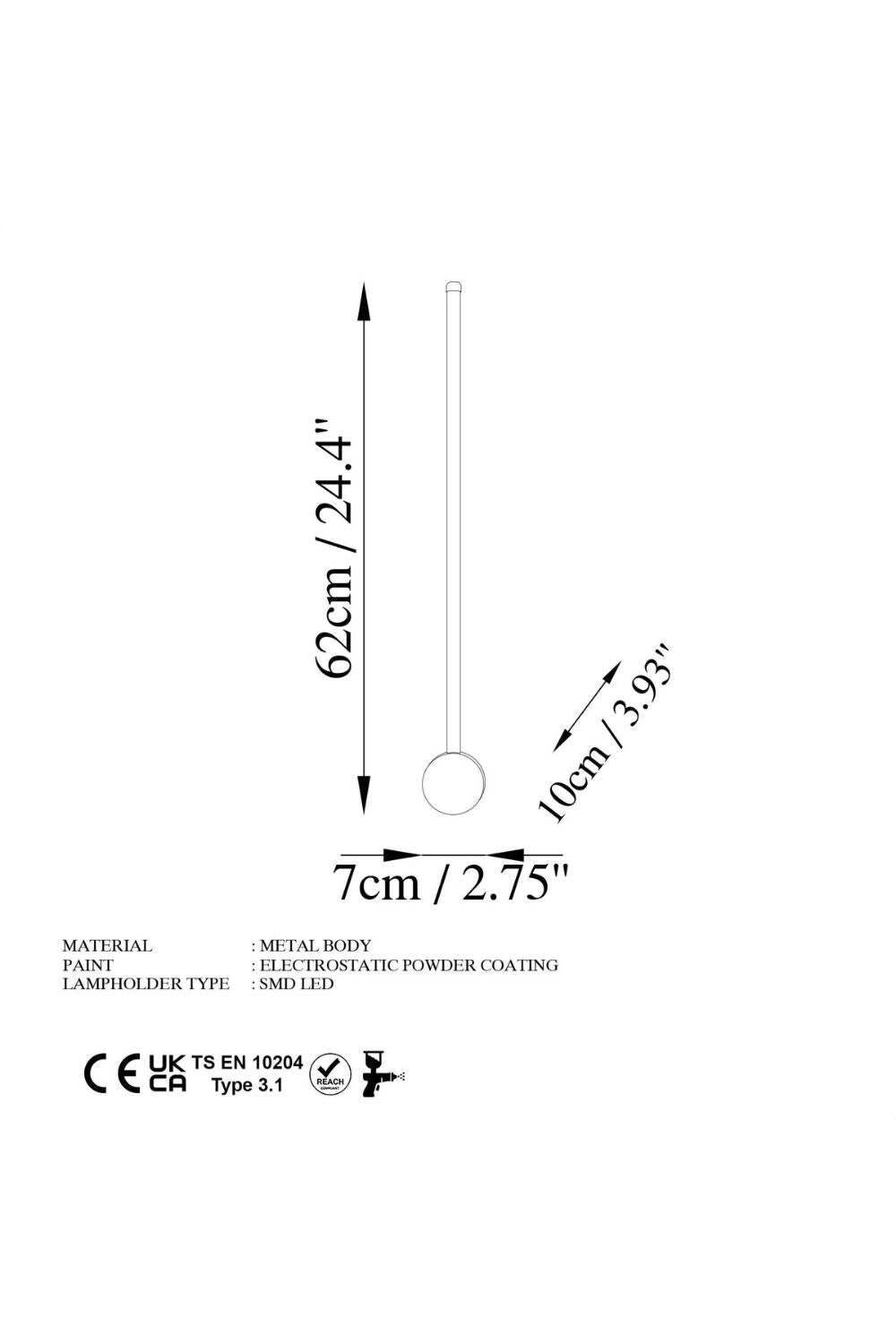 Marigolda 13480 Led Aplik Duvar Aydınlatma - 8
