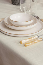 Plain Masa Örtüsü Krem 155x220 - 3