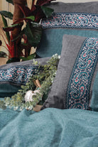 Folk Art Çift Kişilik Nevresim Takımı Erna Petrol - 1