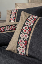 Folk Art Çift Kişilik Nevresim Takımı Yamka Bej - 1