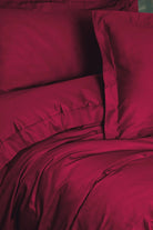 Elegant Saten Tek Kişilik Nevresim Takımı Bordo - 1