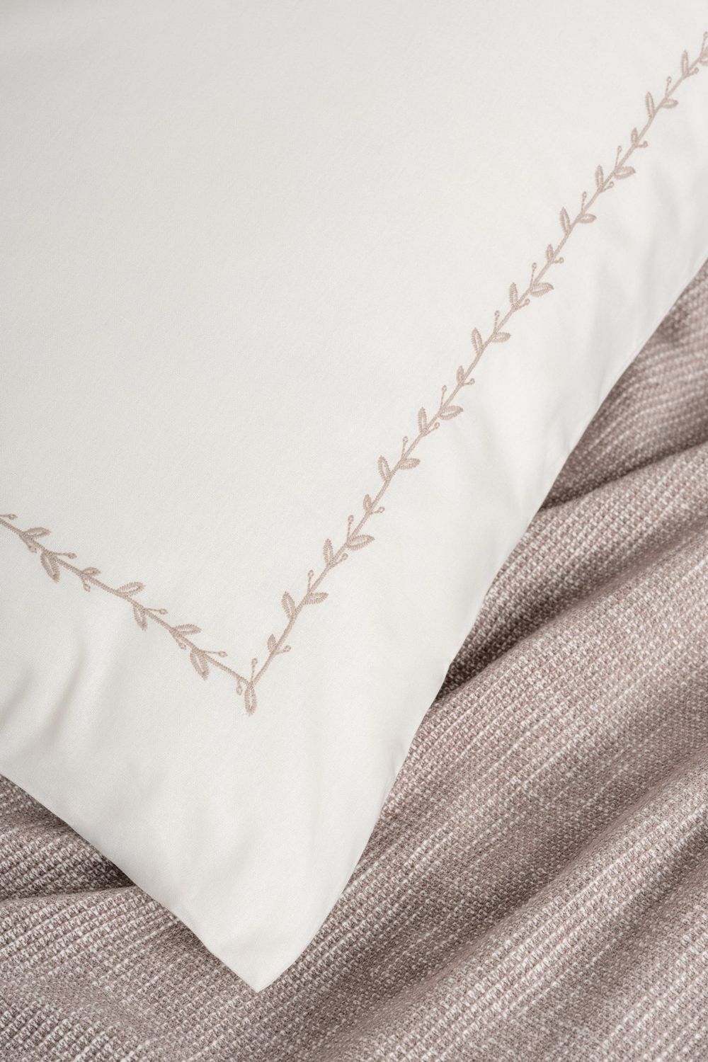 Embrova Şönil Çift Kişilik Yatak Örtüsü/Pike Takımı Loom Bej - 2