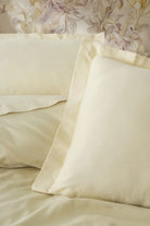 Elegant Saten Çift Kişilik Nevresim Takımı Bej - 1