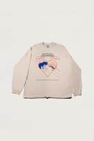 Love Is Divine | Oversize Unisex Sweatshirt - Krem - 2