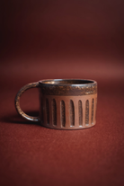 Mocha Stoneware Bardak – Terracotta & Kahve– 2’Li Set - 0