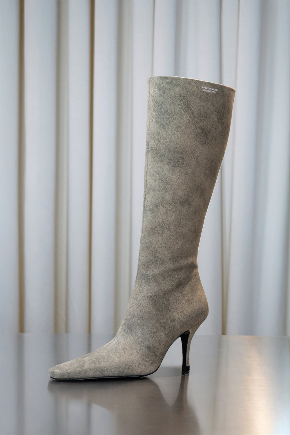 Printed Leather Boots - 0