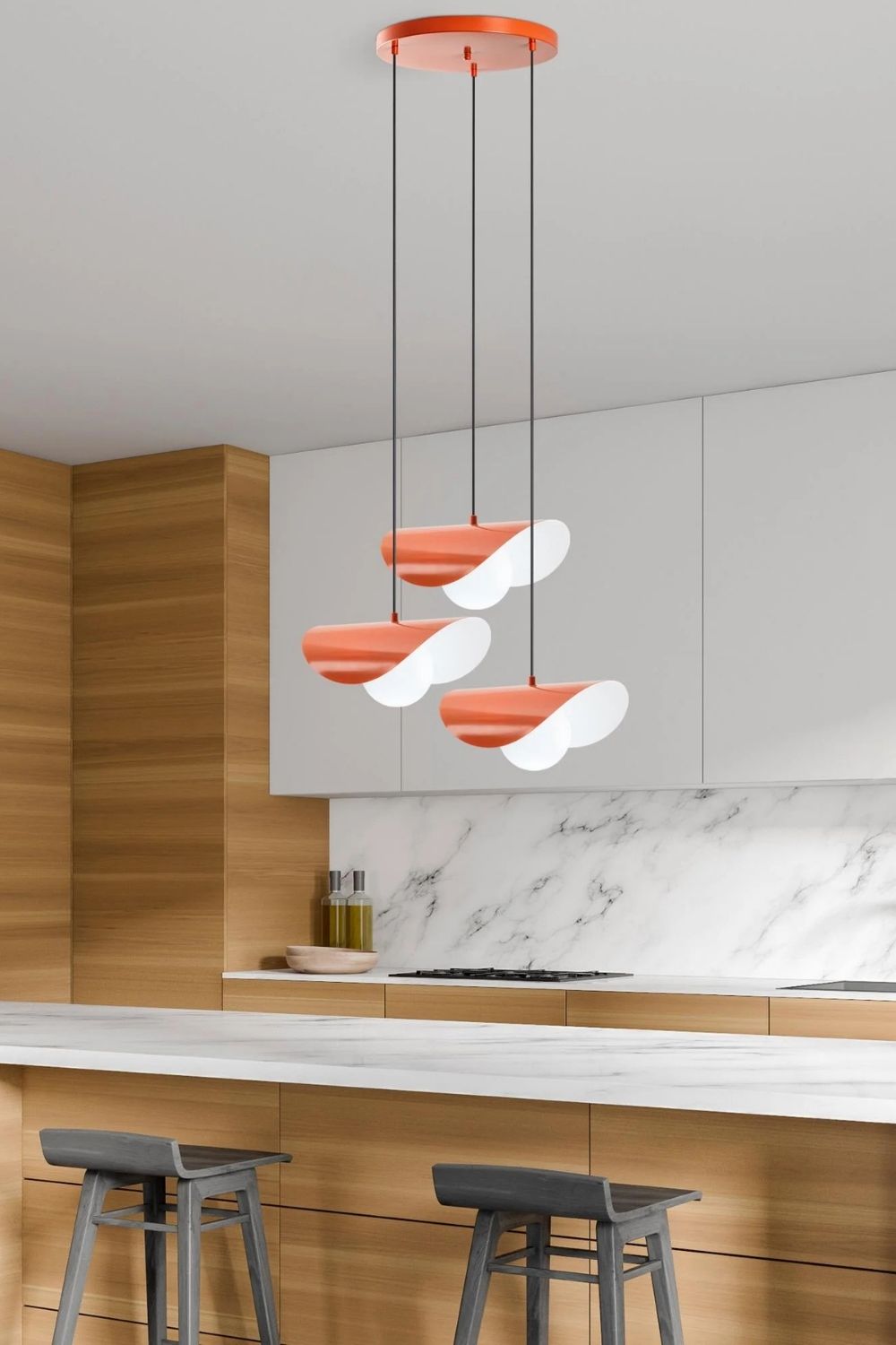 Marble 6141 Turuncu Cam Sarkıt Aydınlatma - 5