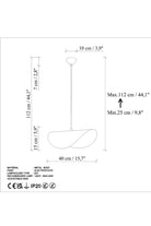 Marble 2866 Turuncu Cam Sarkıt Aydınlatma - 7