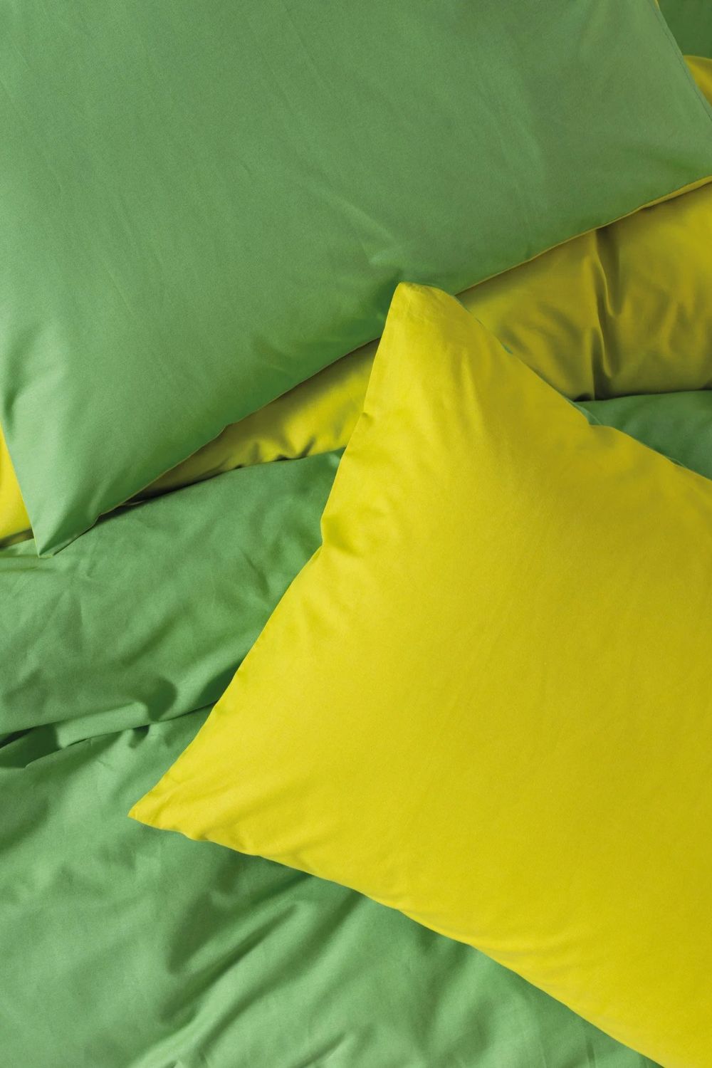 Popping Colors Tek Kişilik Lastikli Çarşaflı Nevresim Takımı Sage Sarı Yeşil - 1