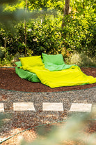 Popping Colors Çift Kişilik Lastikli Çarşaflı Nevresim Takımı Sage Sarı Yeşil - 3