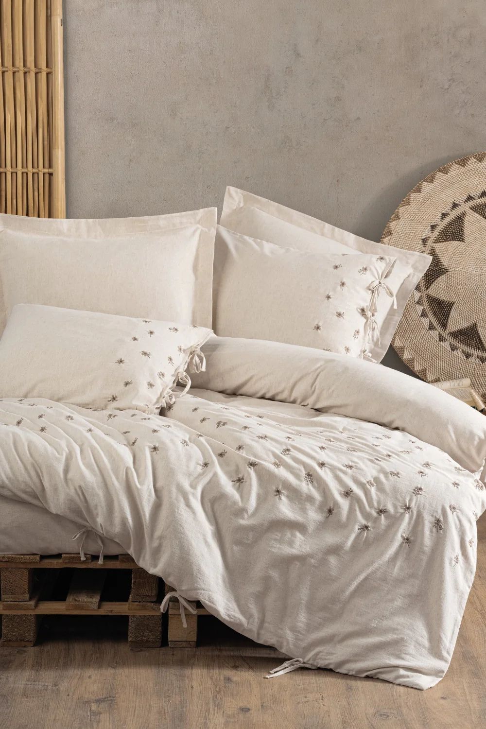Cotton Keten Çift Kişilik Nevresim Takımı Arie - 0