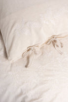 Cotton Keten Çift Kişilik Nevresim Takımı Kivora Bej - 2