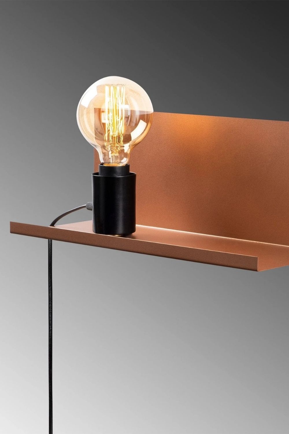 Brookara 501 Copper Black Rustik Aplik Duvar Aydınlatma - 1