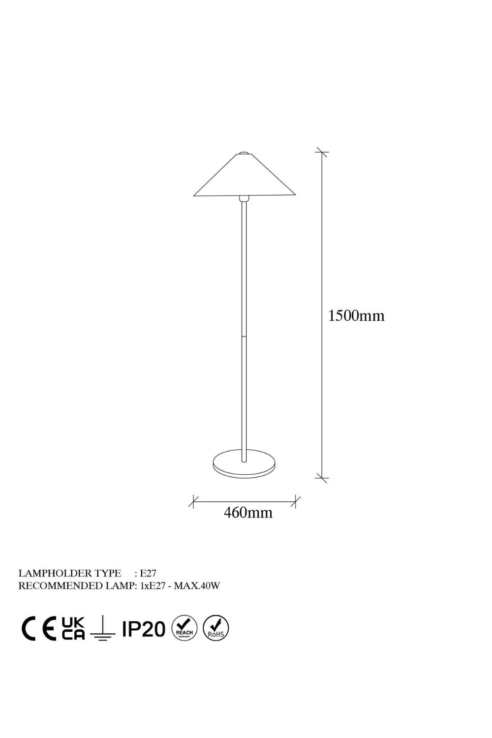 Oberon 11511 Sıvama Lambader Aydınlatma - 5