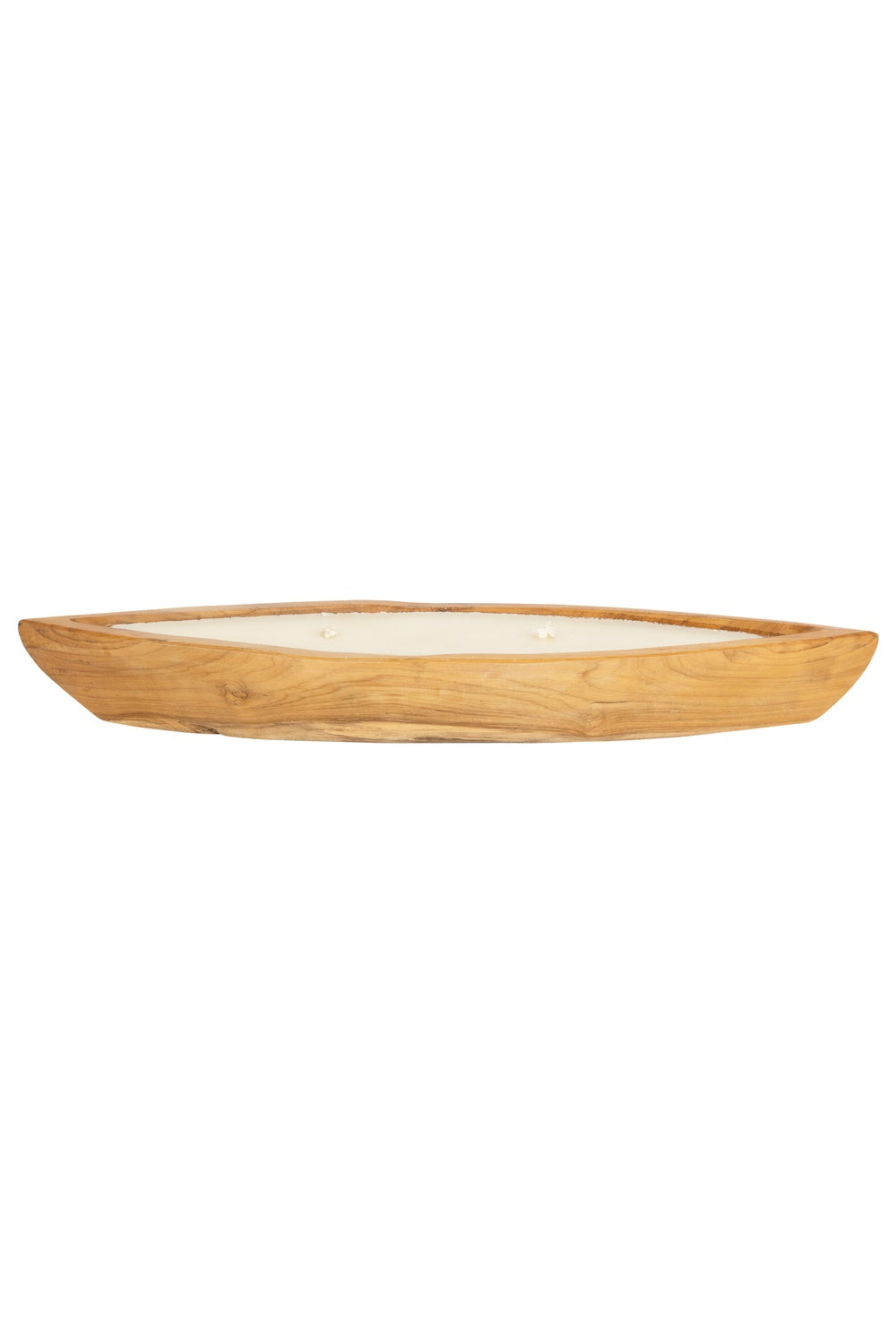 Dekoratif Mum Teak Tekne Formu 45cm S - 0
