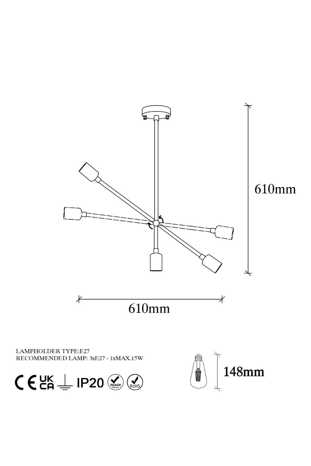 Betelgeuse 10335 Rustik Avize Aydınlatma - 5