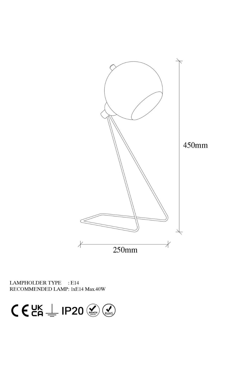 Oberon 11500 Sıvama Masa Lambası Aydınlatma - 4