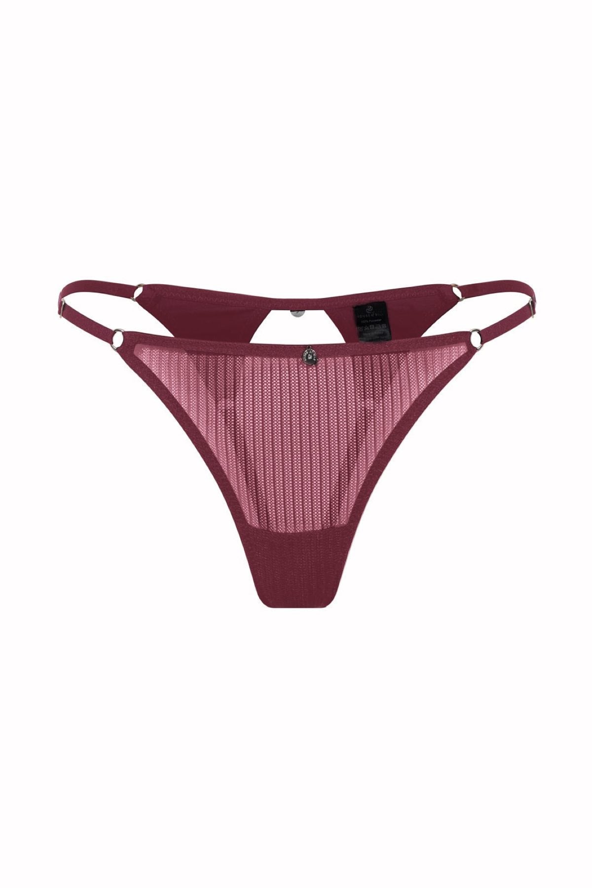 Fleur Tül Tanga Bordo - 0