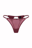 Fleur Tül Tanga Bordo - 0