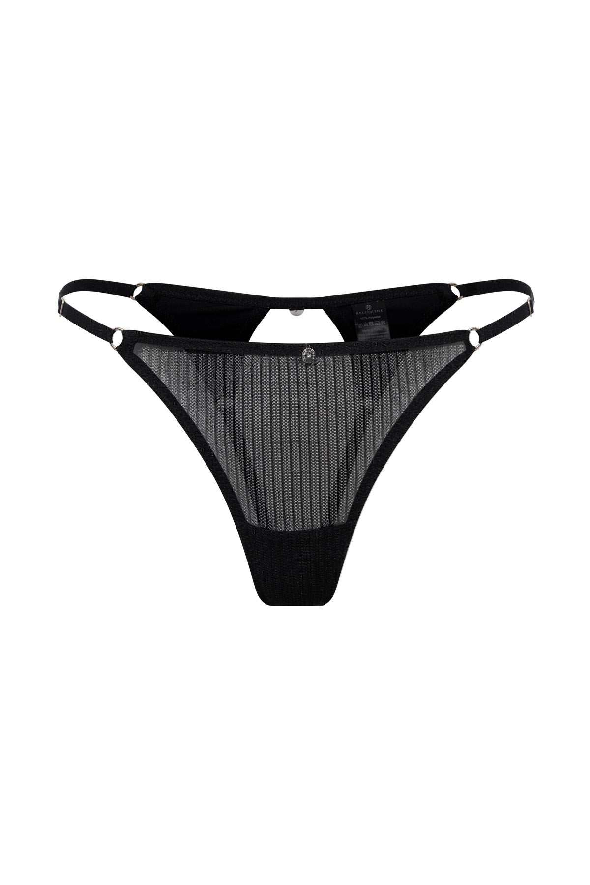 Fleur Tül Tanga Siyah - 0