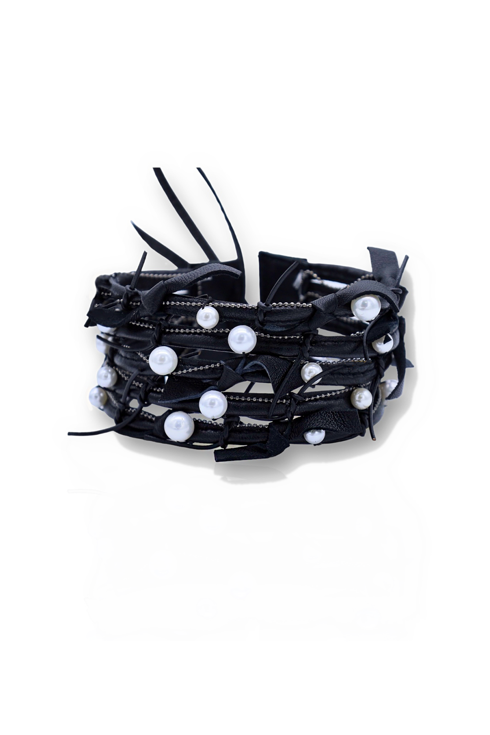 Pellis Deri Choker Kolye - 0