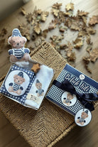 Vintage Bear Lacivert Organik Pamuk Hediye Bebek Kiti - 0