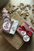 Vintage Bear Bordo Organik Pamuk Hediye Bebek Kiti - 0
