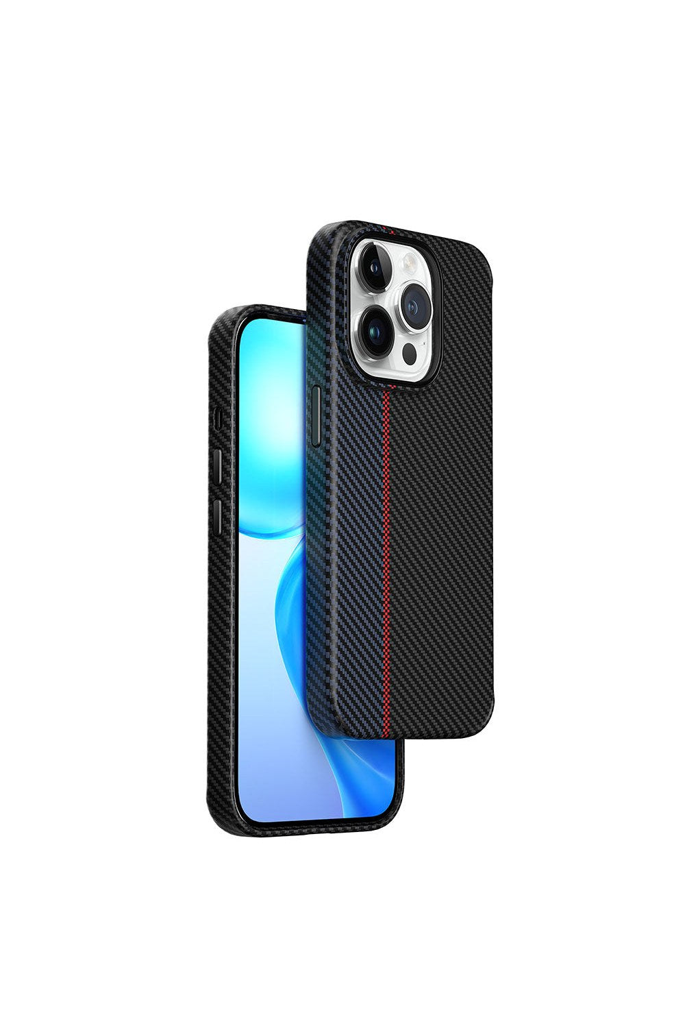 Karbon Fiber Magsafe Uyumlu Kamera Korumalı Kılıf, Iphone 15 Pro Max - 4