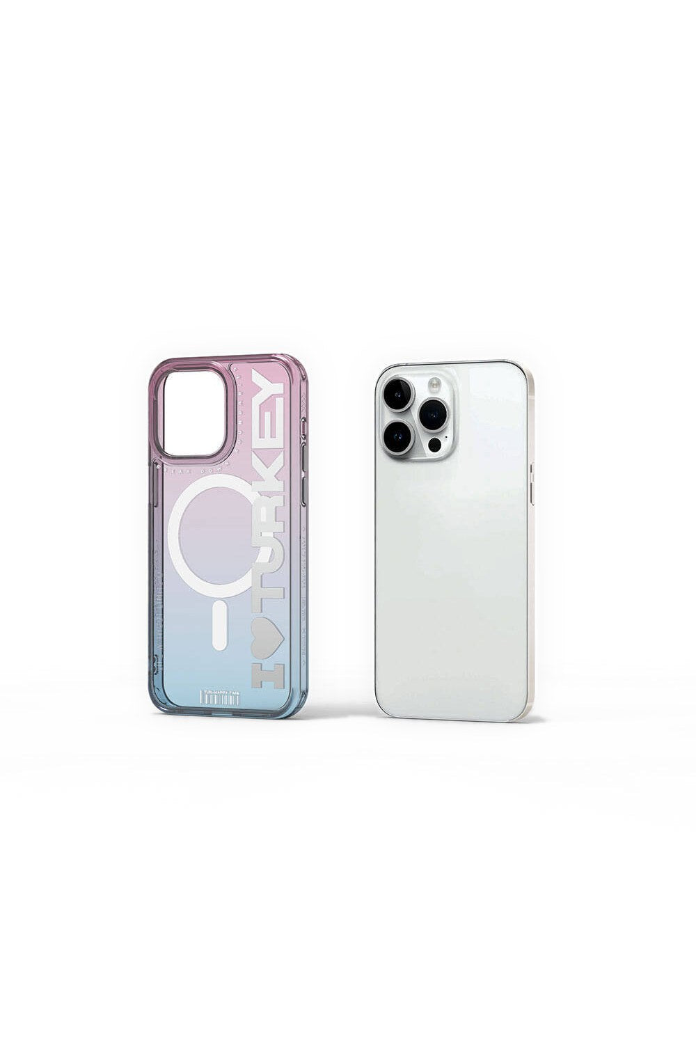 Turkey C Serisi Magsafe Uyumlu Şeffaf Renk Geçişli Kılıf, Iphone 15 Pro Max - 7