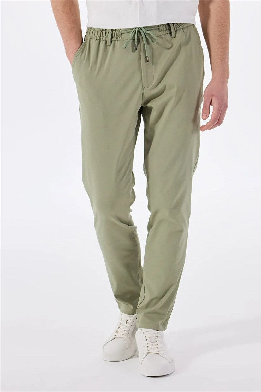 Fermuar Detaylı Jogger Erkek Pantolon - 1