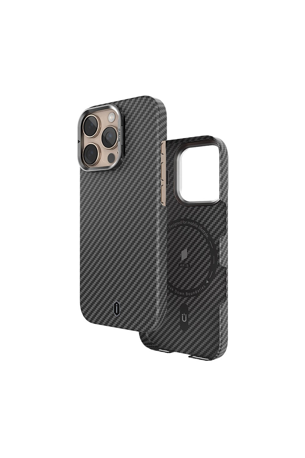 Magsafe Uyumlu Kamera Standlı Aramid Kevlar Kılıf, Iphone 16 Pro - 5