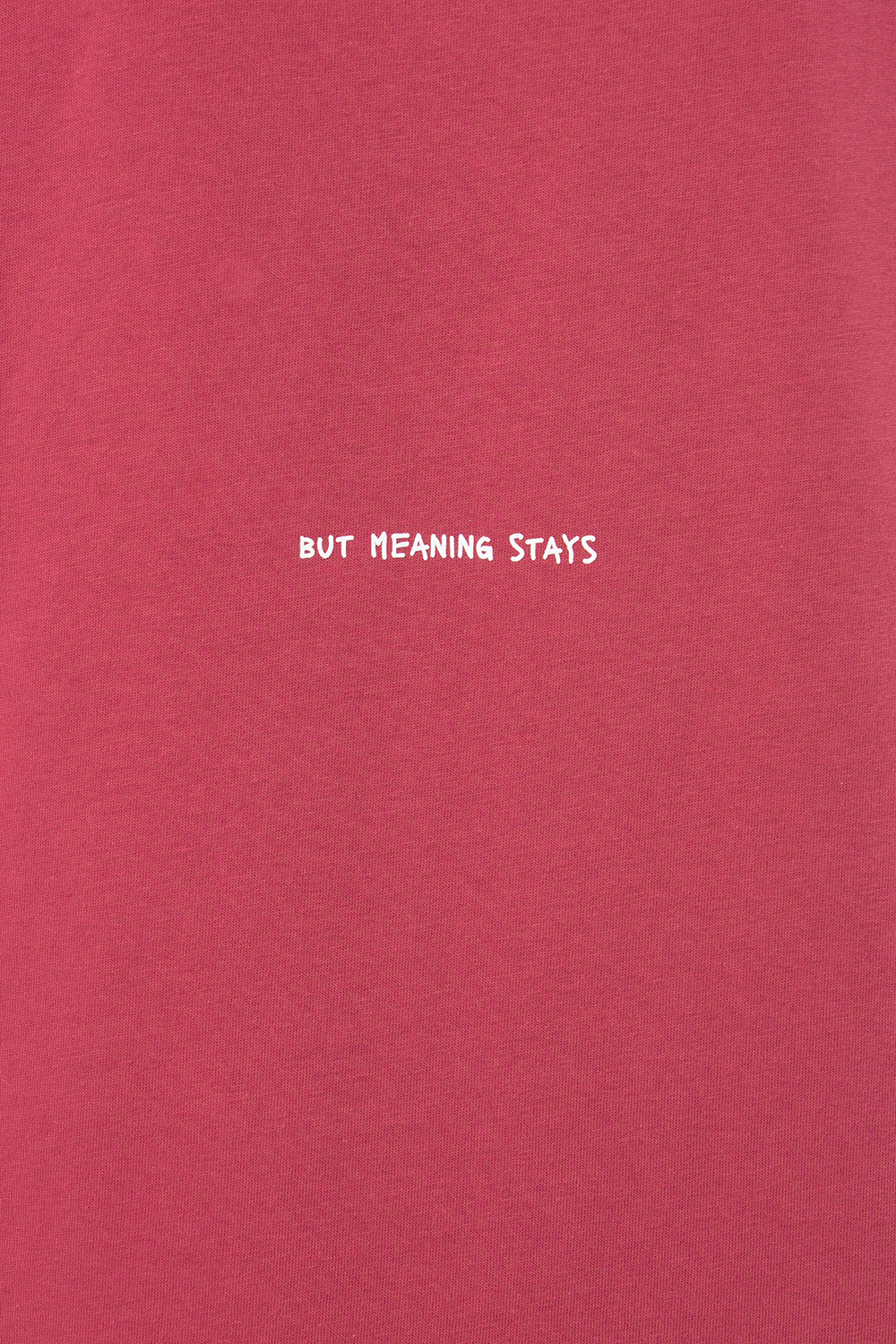 Kadın Oversize Basic Baskılı Tişört - Bordo - 3