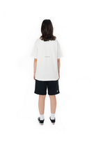 Kadın Oversize Basic Baskılı Tişört - Beyaz - 1