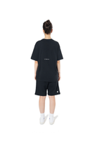 Kadın Oversize Basic Baskılı Tişört - Siyah - 1