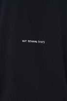 Kadın Oversize Basic Baskılı Tişört - Siyah - 4