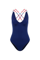 Rose Navy Blue Swimsuit - 4