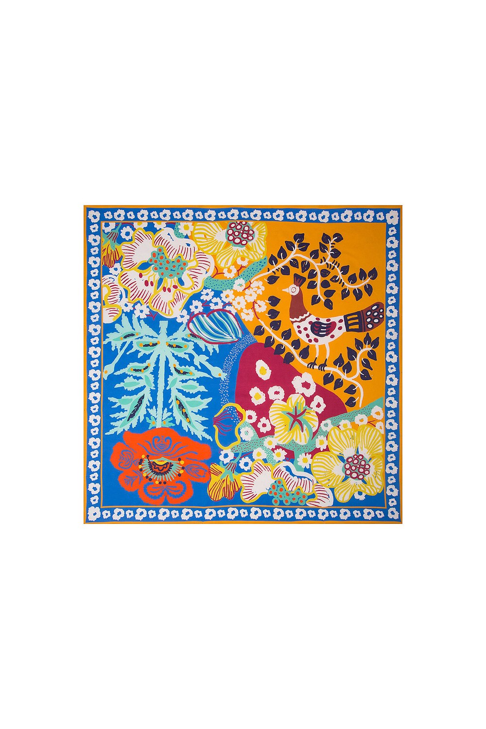 Mira Cotton Printed Pareo / Scarve - 0