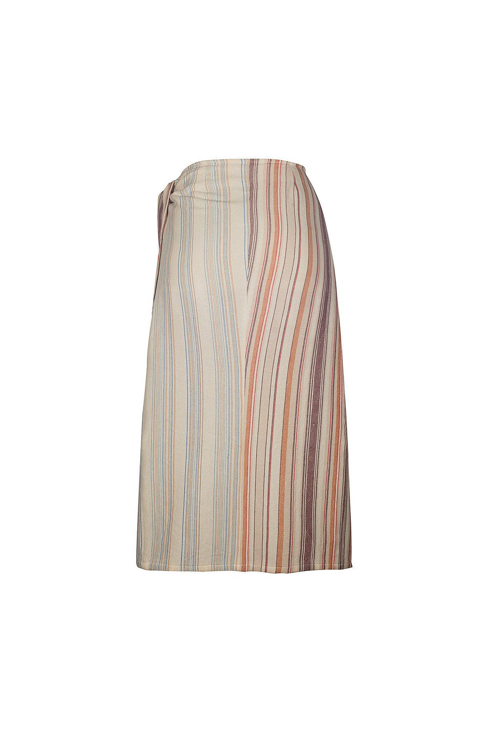 Stripy Panelled Midi Peshtemal Skirt - 1