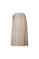 Stripy Panelled Midi Peshtemal Skirt - 1