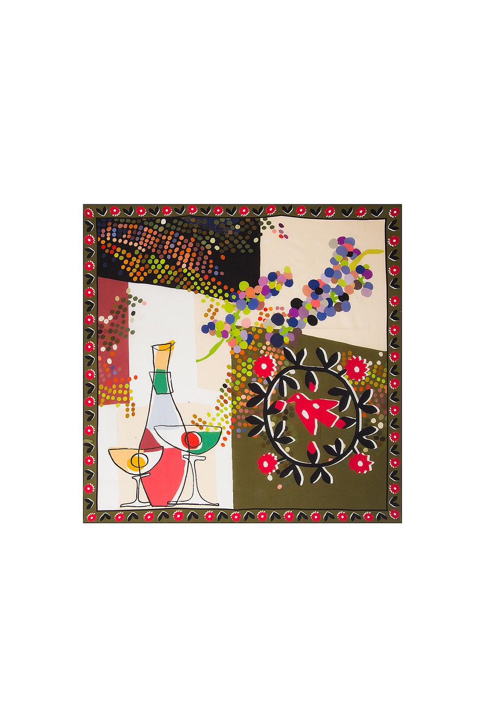 Yara Silk Printed Scarve - 0