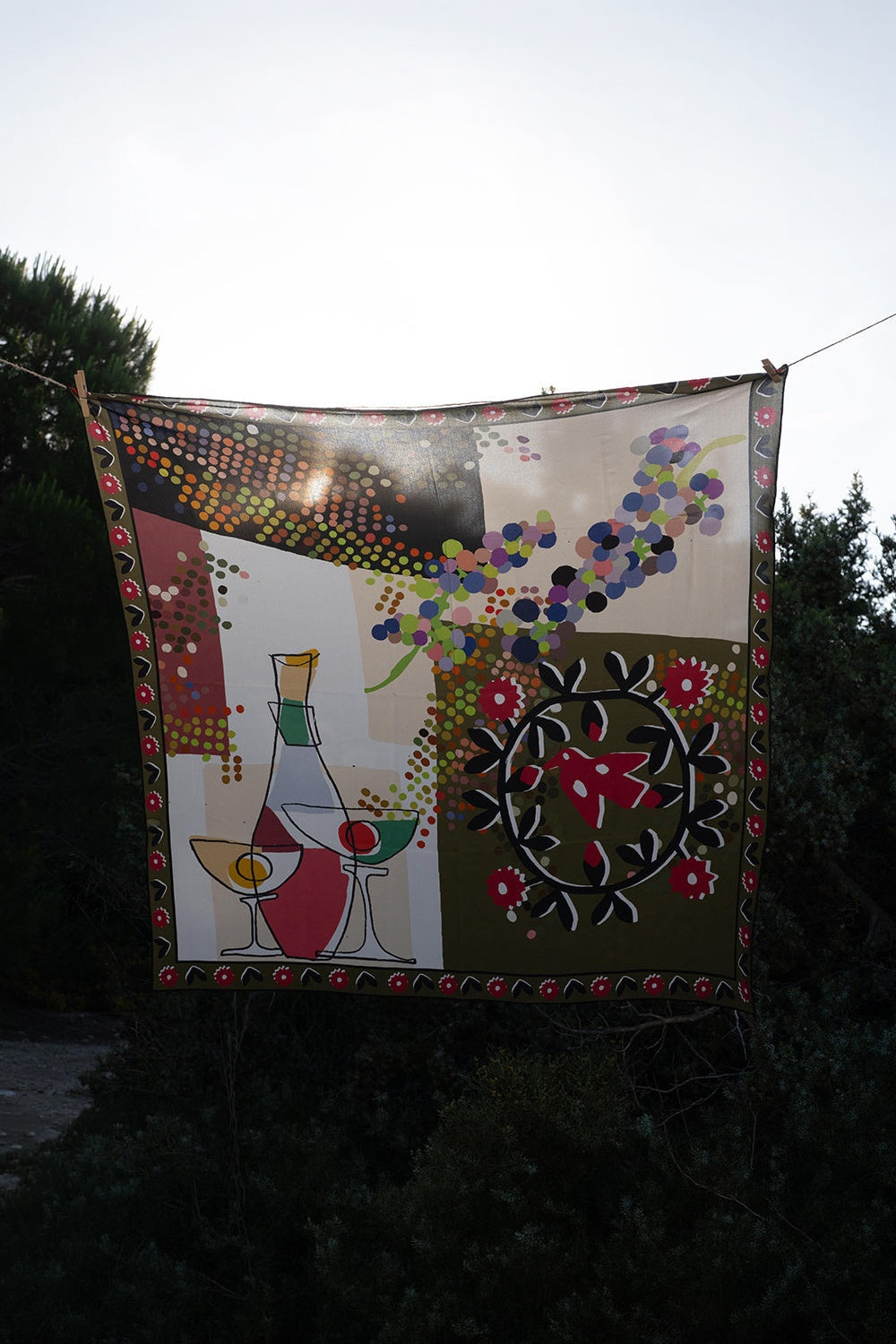 Yara Silk Printed Scarve - 1