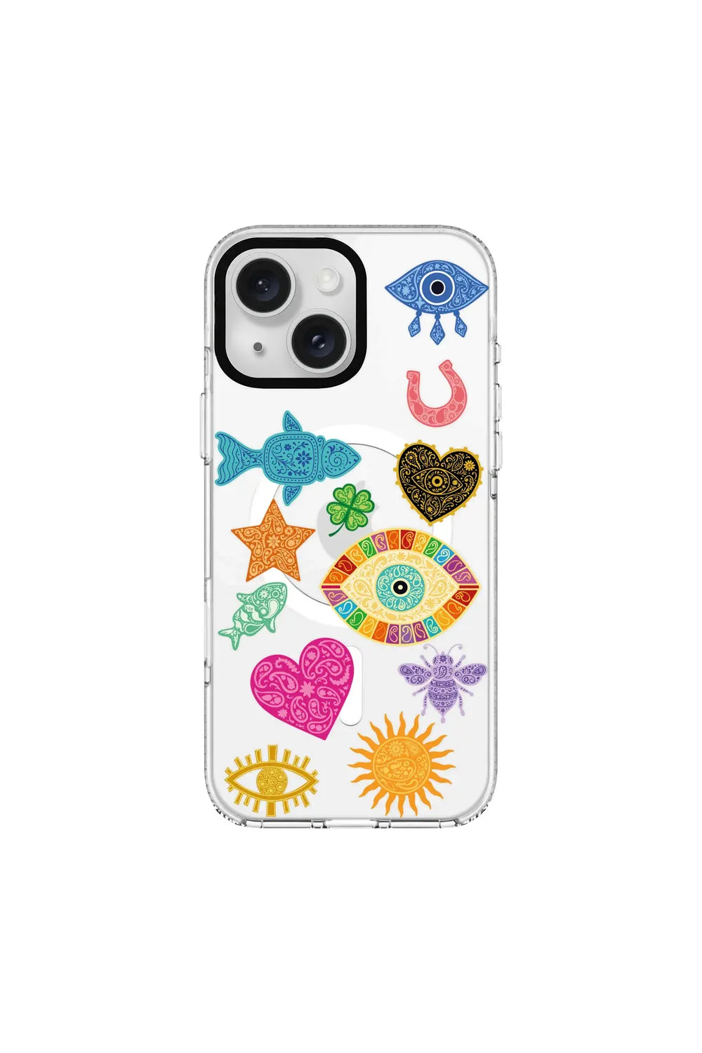 Charms By Berrin Özkan-Clear Kılıf Magsafe Özellikli - Iphone 15 Plus - 0