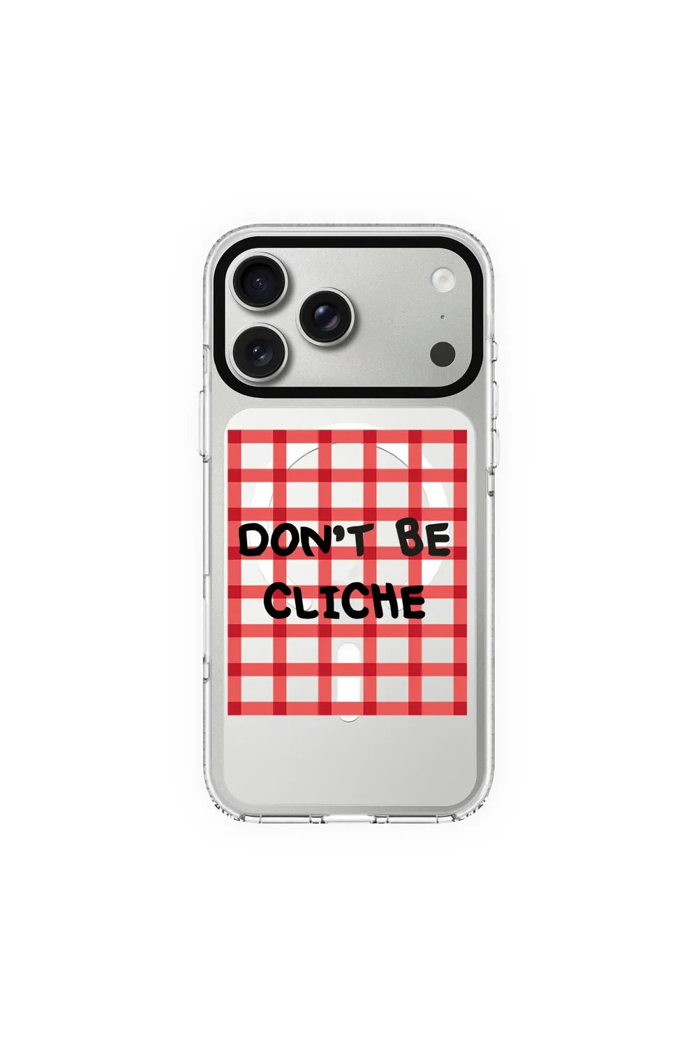 Don't Be Cliche-Clear Kılıf Magsafe Özellikli - Iphone 17 Pro Max - 0