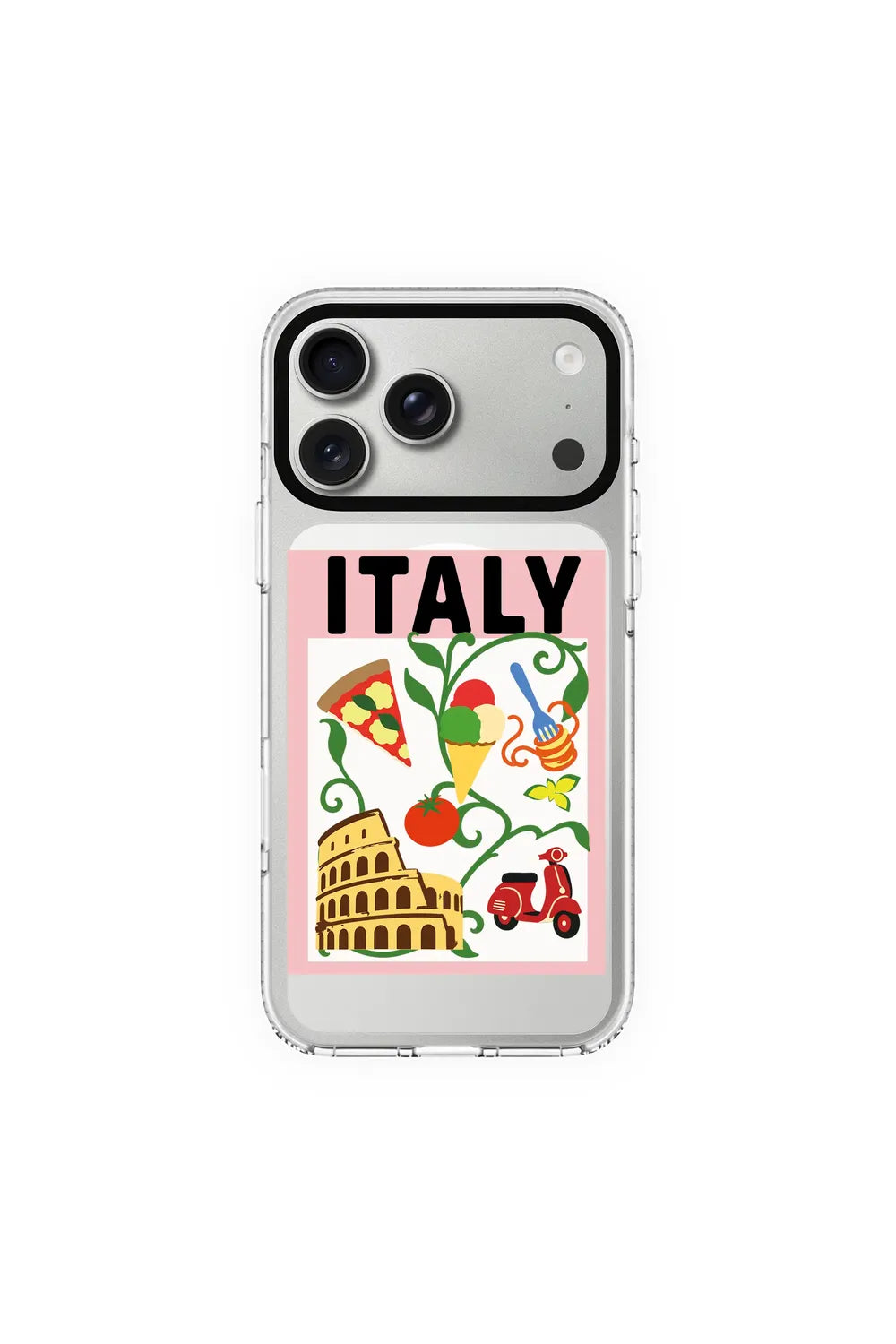 I Am Italian-Clear Kılıf Magsafe Özellikli - Iphone 17 Pro - 0