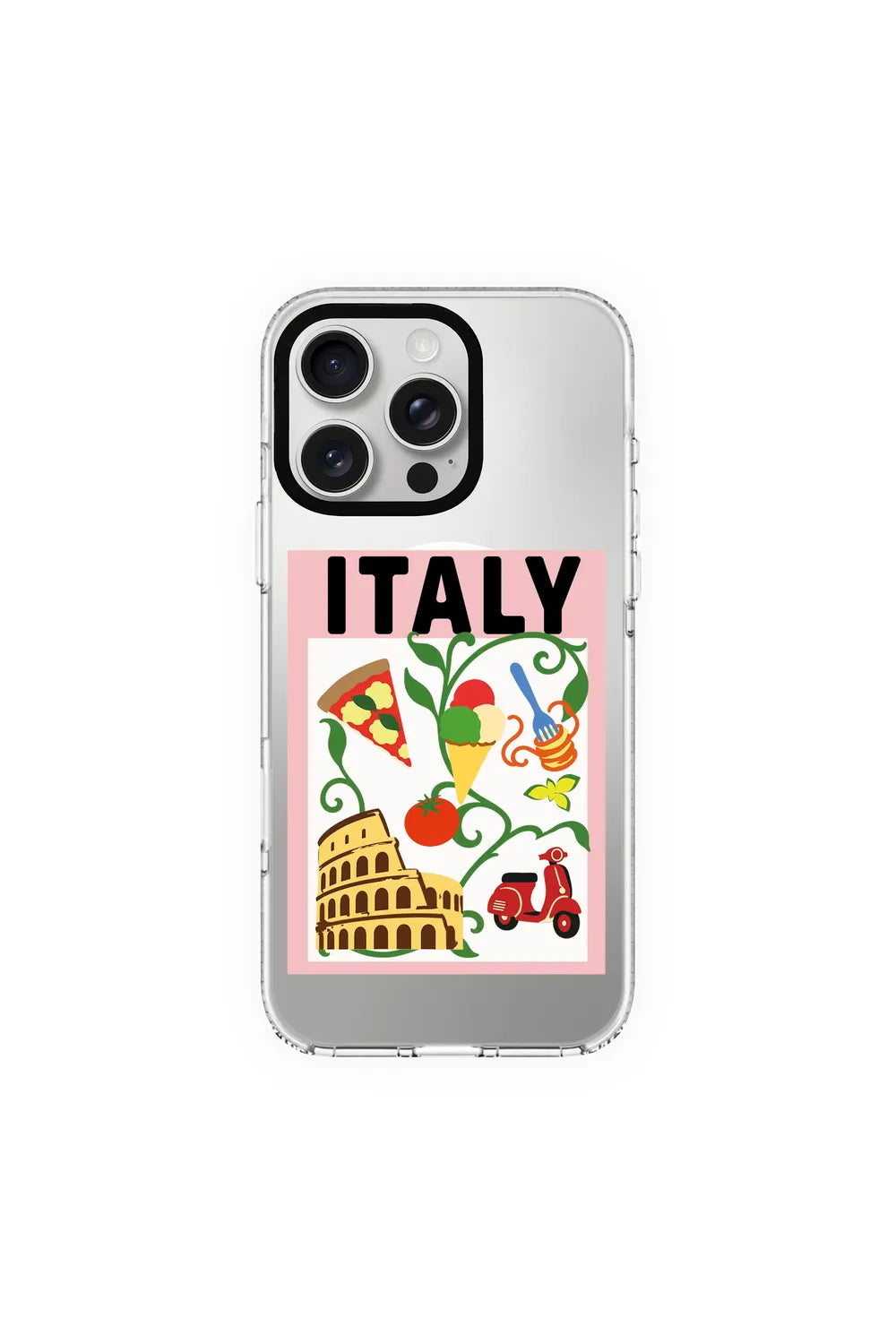 I Am Italian-Clear Kılıf Magsafe Özellikli - Iphone 15 Pro - 0